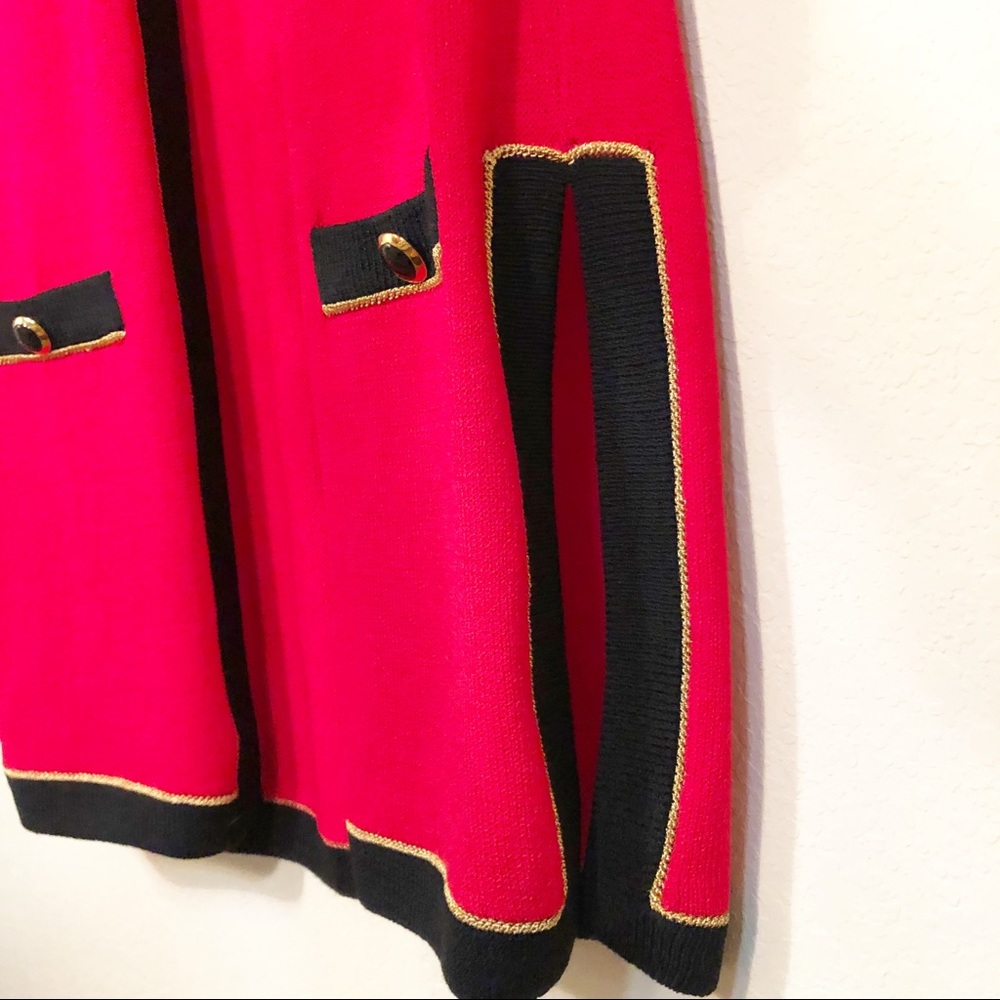 St John | Open Front Button Detail Wool Cardigan - image 4